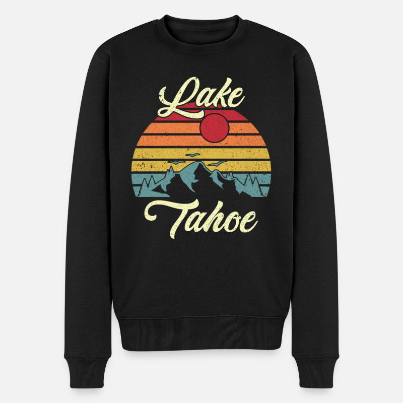 Lac Tahoe - Pull Premium bio Homme - noir