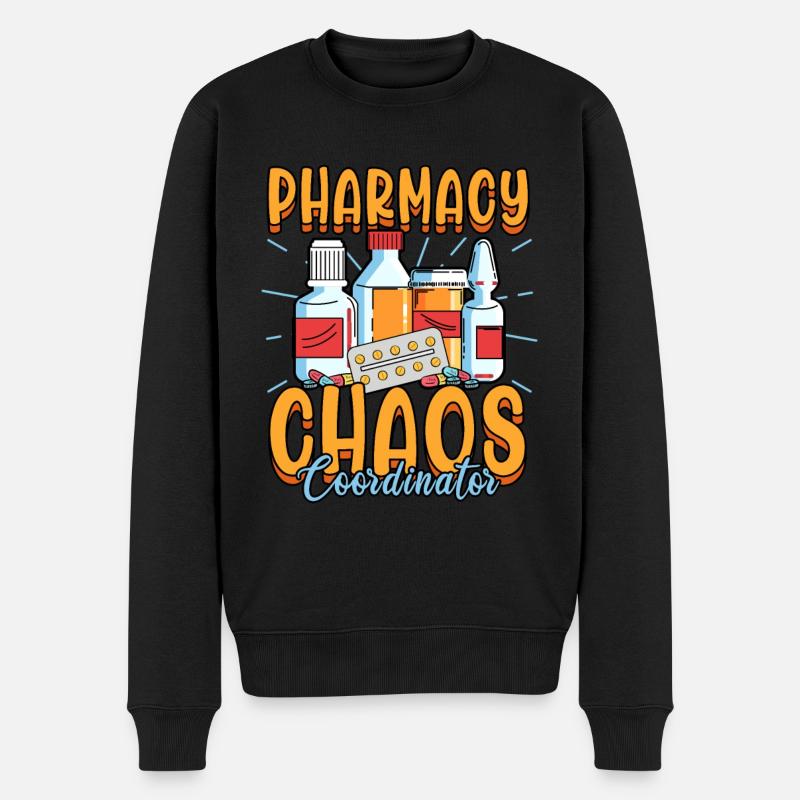 Pharmacien pharmacie Médecine Drôle Profession - Pull Premium bio Homme - noir