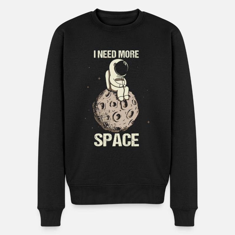 Astronaut Lune Need More Space Space - Pull Premium bio Homme - noir