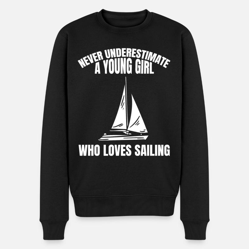 Voile voile bateau bateau voile - Pull Premium bio Homme - noir