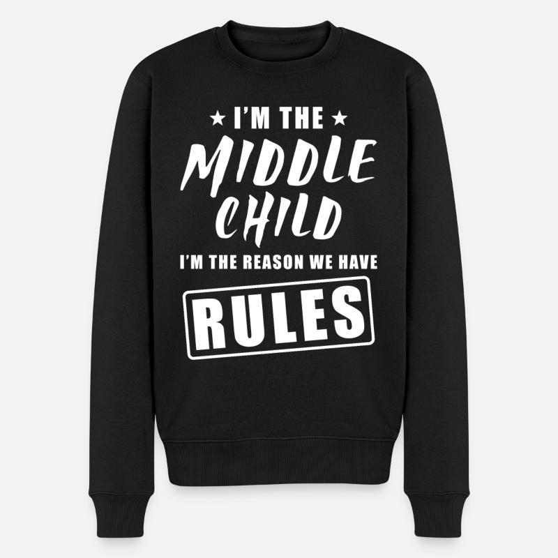 Enfant moyen - Pull Premium bio Homme - noir