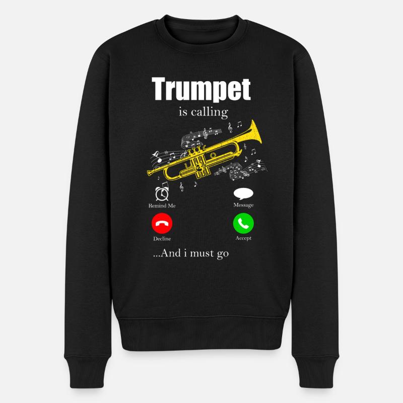 Trompette - Pull Premium bio Homme - noir
