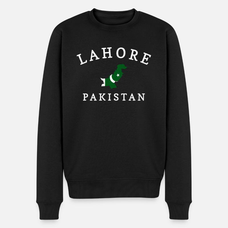 Lahore skyline, pakistan - Pull Premium bio Homme - noir