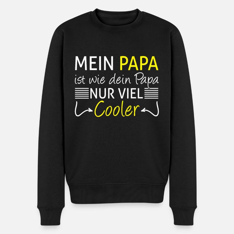 Papa cool - Pull Premium bio Homme - noir