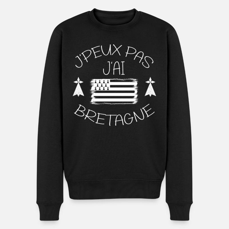 Breton Bretonne Humour - Pull Premium bio Homme - noir