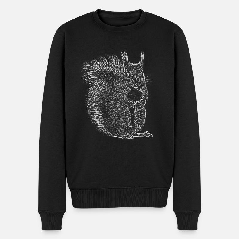 Écureuils - Pull Premium bio Homme - noir