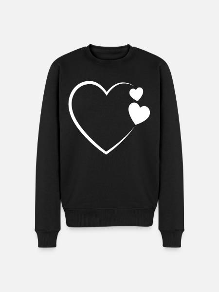 Coeur - Pull Premium bio Homme - noir