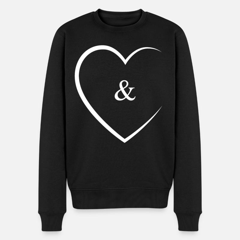 & et le signe mariage - Pull Premium bio Homme - noir