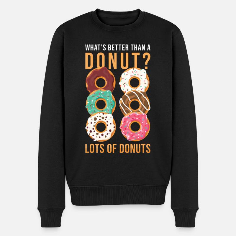 Donut - Pull Premium bio Homme - noir