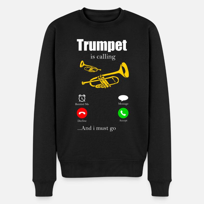 Trompette - Pull Premium bio Homme - noir