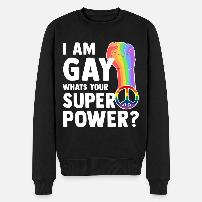 LGBT - Pull Premium bio Homme - noir