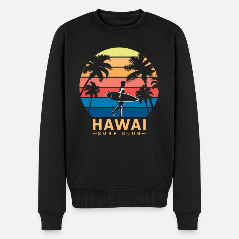 Hawai Surf Club - Pull Premium bio Homme - noir