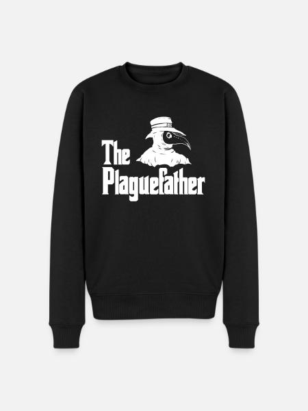 Pestfather Funny middelalderen Pest Doctor - Økologisk premium-sweatshirt til mænd - sort
