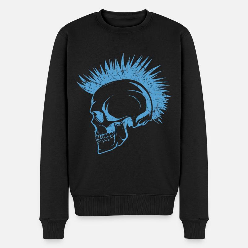 Punk du crâne - Pull Premium bio Homme - noir