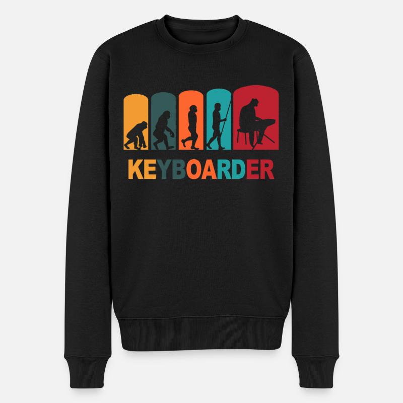 Keyboarder Evolutions Keyboard player - Men's Premium Organic Jumper - black