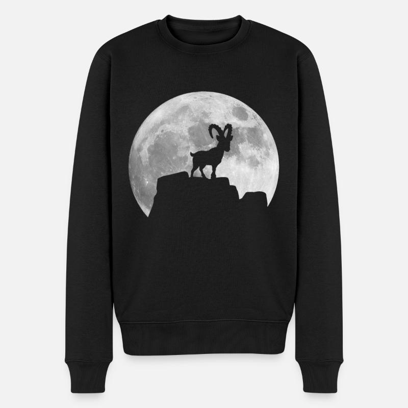 Lune Capricorne - Pull Premium bio Homme - noir