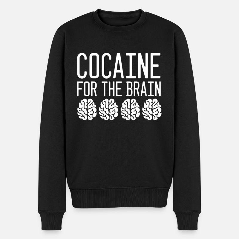 Kokain Cocaine - Männer Premium Bio Pullover - Schwarz