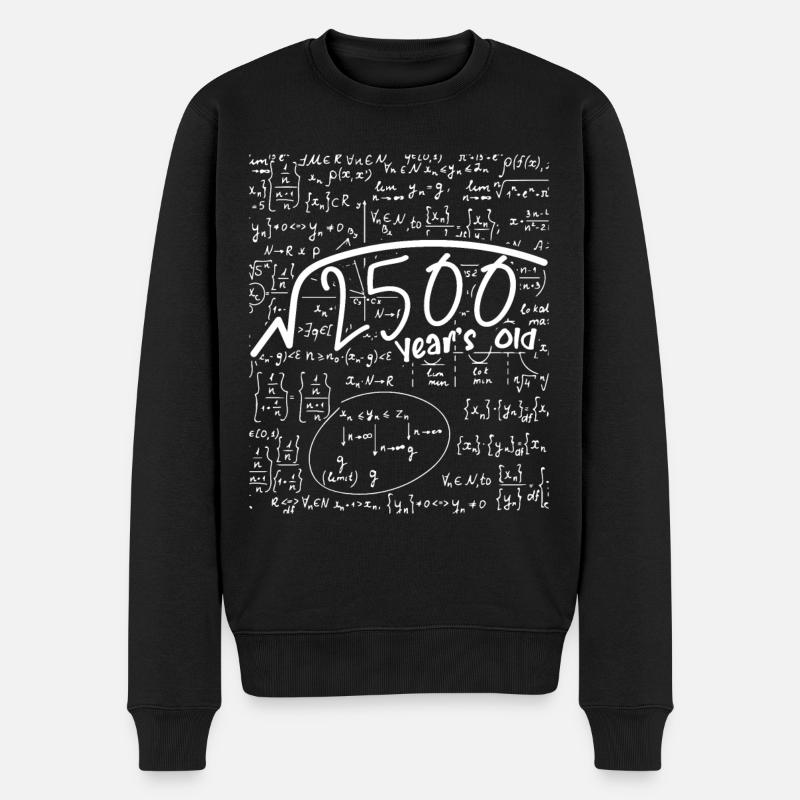 50 ans - Pull Premium bio Homme - noir