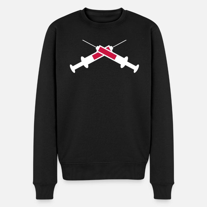 Seringue - Pull Premium bio Homme - noir