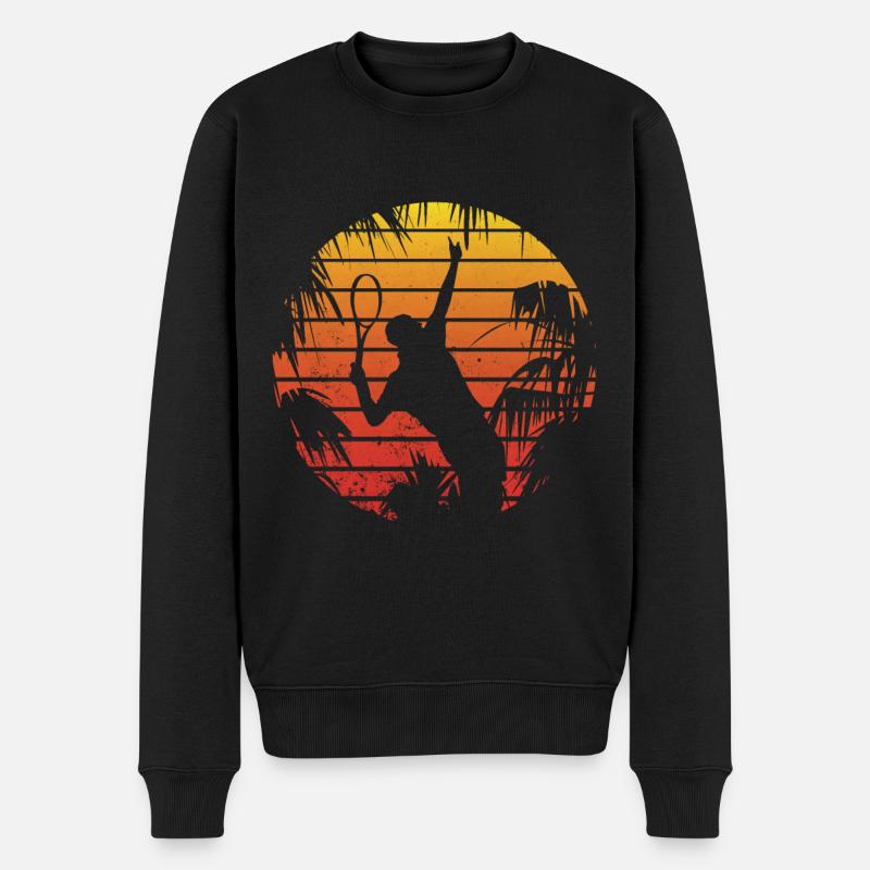 Retro Tennis - Pull Premium bio Homme - noir