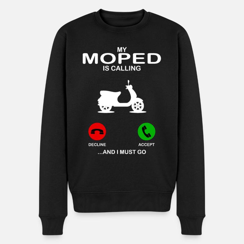 moped - Pull Premium bio Homme - noir
