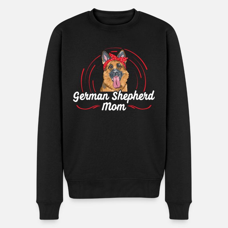 Schäferhund Mama Hundebesitzer Frauchen Geschenk - Männer Premium Bio Pullover - Schwarz