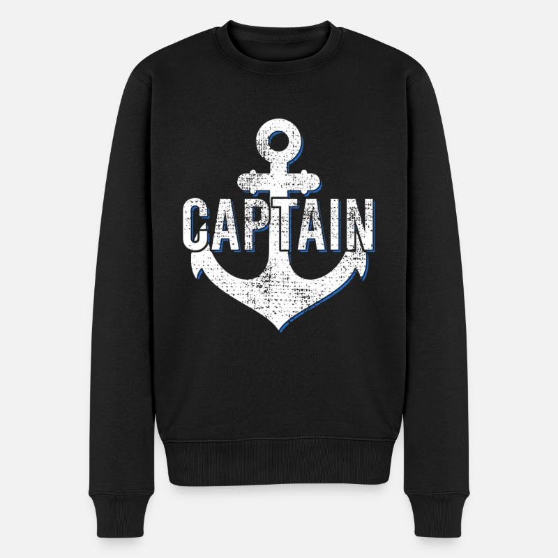 Capitaine - Pull Premium bio Homme - noir