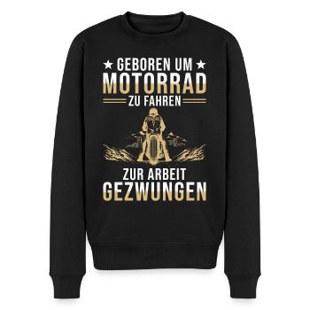 Motorrad - Männer Premium Bio Pullover - Schwarz - Vorne - Nico (187cm)
