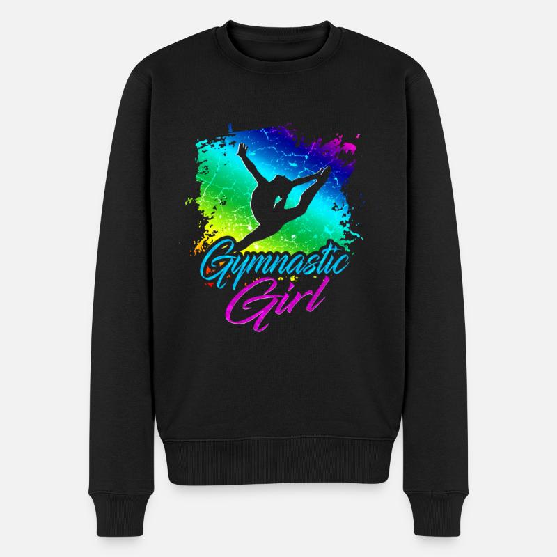 Gymnastik Mädchen - Männer Premium Bio Pullover - Schwarz