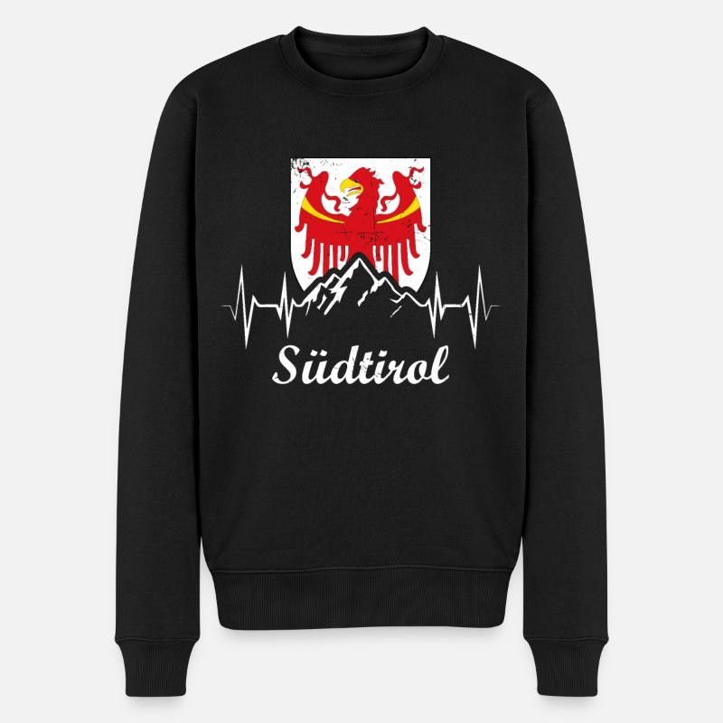 Südtirol - Männer Premium Bio Pullover - Schwarz