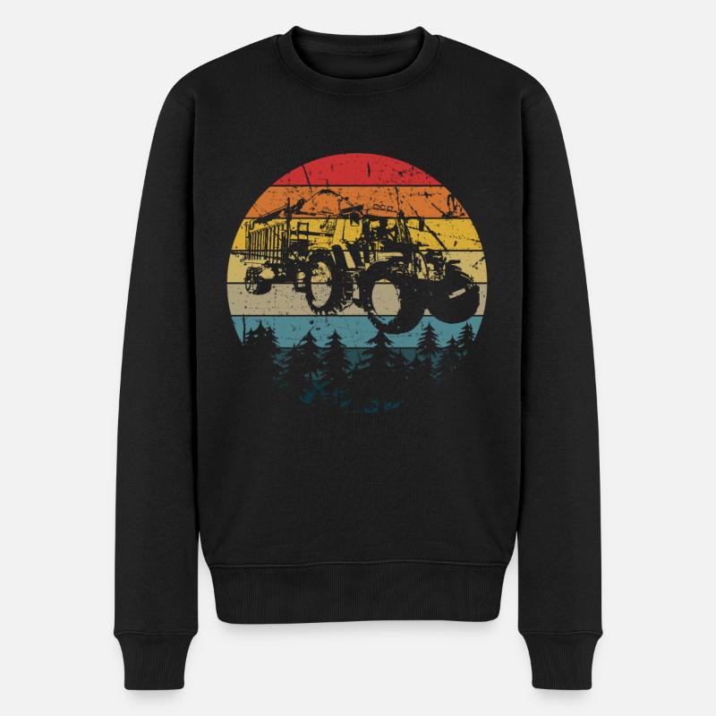 tracteur - Pull Premium bio Homme - noir