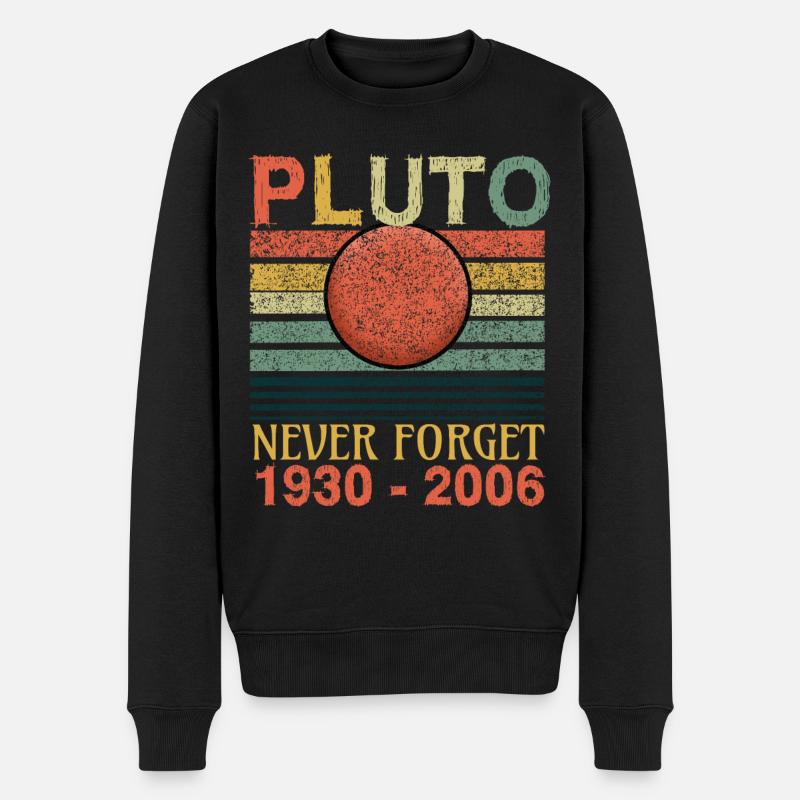 N’oublie jamais Planète Pluton - Pull Premium bio Homme - noir