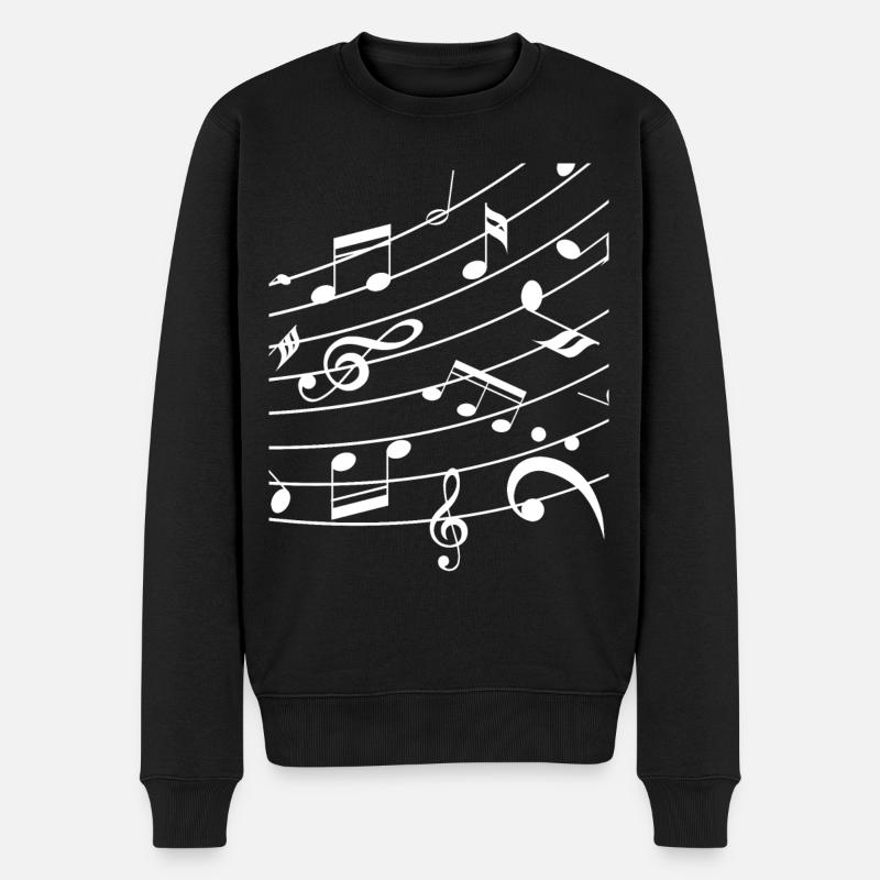 noder - Økologisk premium-sweatshirt til mænd - sort