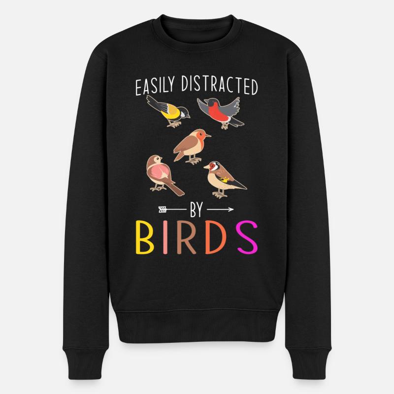 Bird birdwatcher gift - Men's Premium Organic Jumper - black