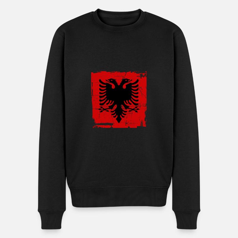 Albanie Drapeau Albanais - Pull Premium bio Homme - noir