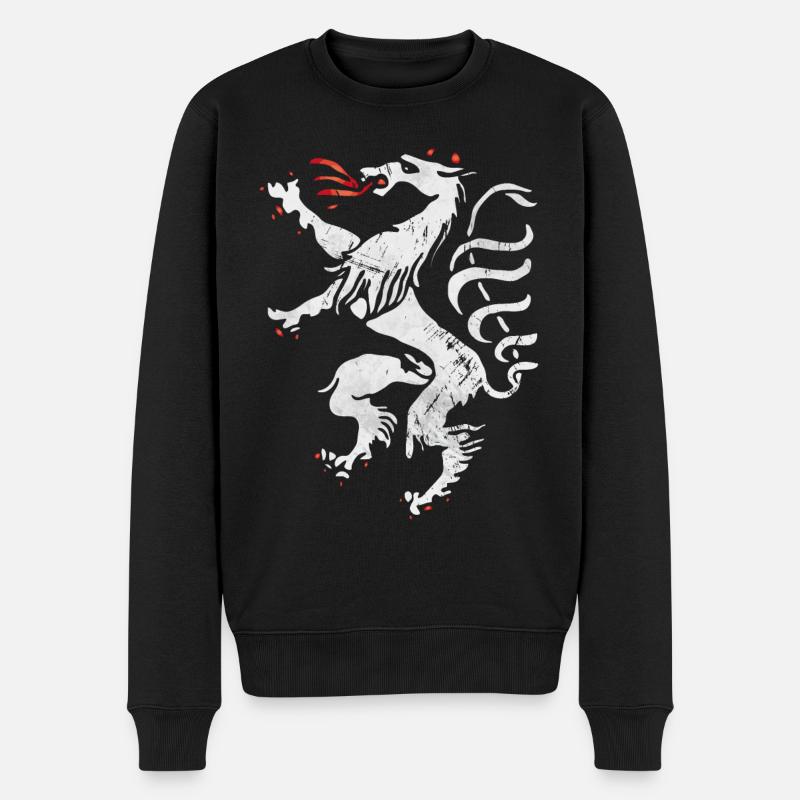 Steiermark Panther Wappen Retro - Männer Premium Bio Pullover - Schwarz