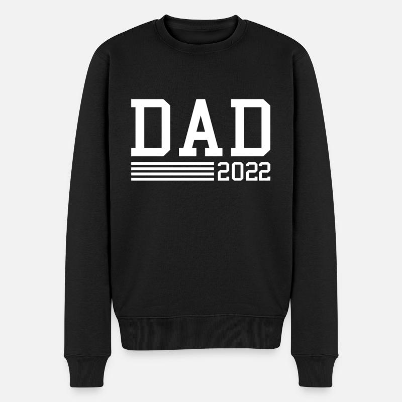 Dad 2022 - Männer Premium Bio Pullover - Schwarz