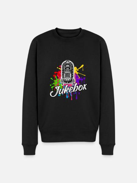 Jukebox Classic Country Jukebox - Men's Premium Organic Jumper - black
