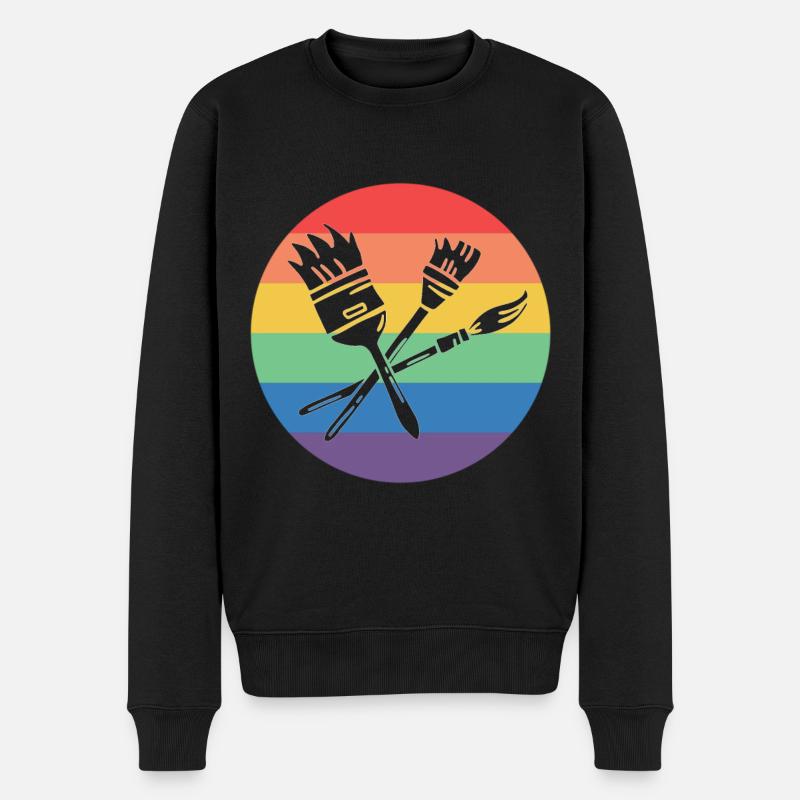 Peintre - Pull Premium bio Homme - noir