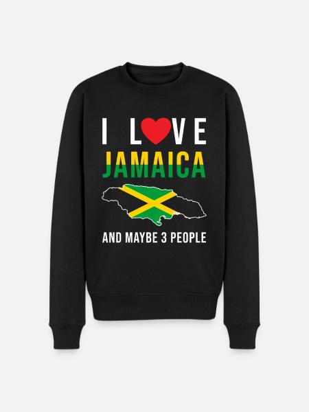 Jamaïque j'aime la Jamaïque - Pull Premium bio Homme - noir