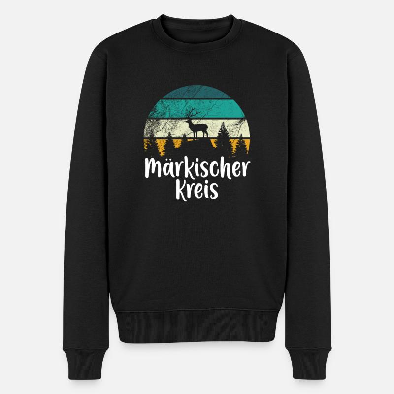 MK Märkischer Kreis - Männer Premium Bio Pullover - Schwarz