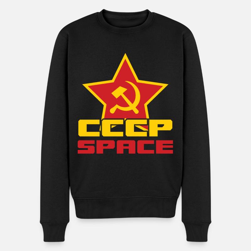Space Astronaut Interkosmos Weltraum - Männer Premium Bio Pullover - Schwarz