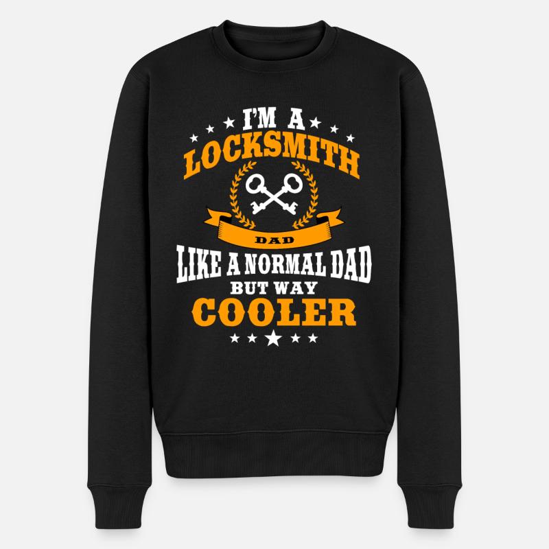 Serrurier papa - Pull Premium bio Homme - noir