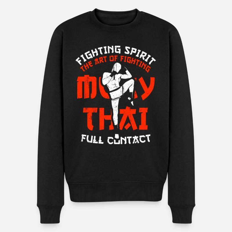 Muay thai mma - Pull Premium bio Homme - noir