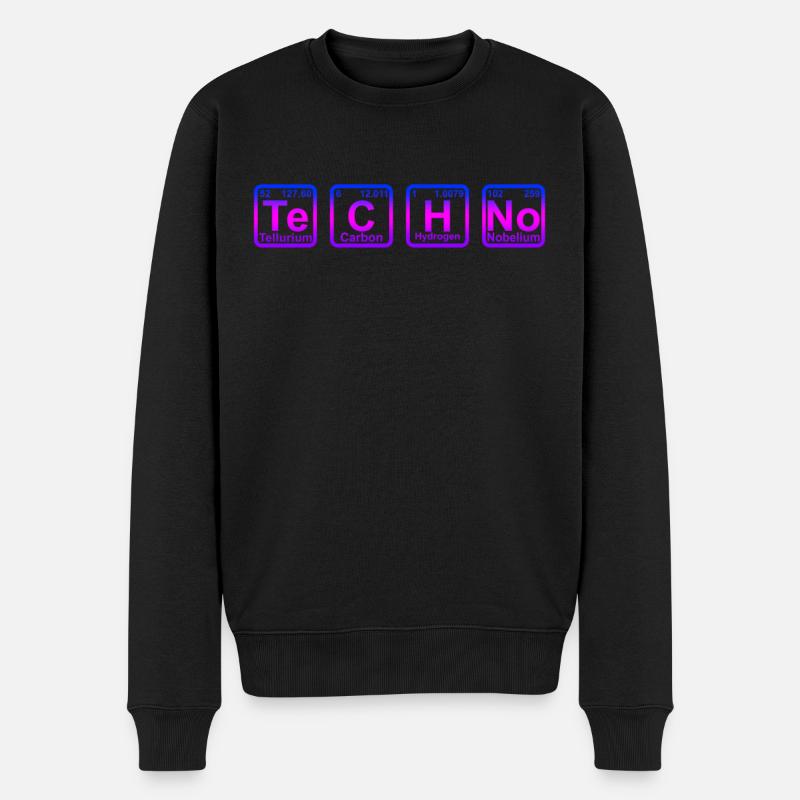 Techno Raver Party Musique - Pull Premium bio Homme - noir