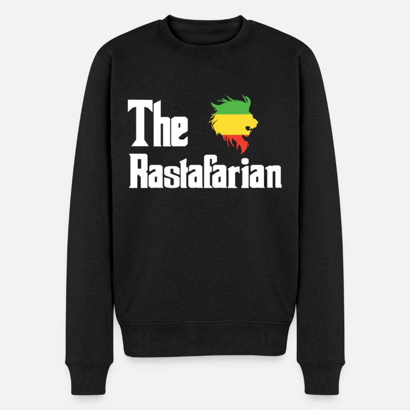 Rastafari - Männer Premium Bio Pullover - Schwarz