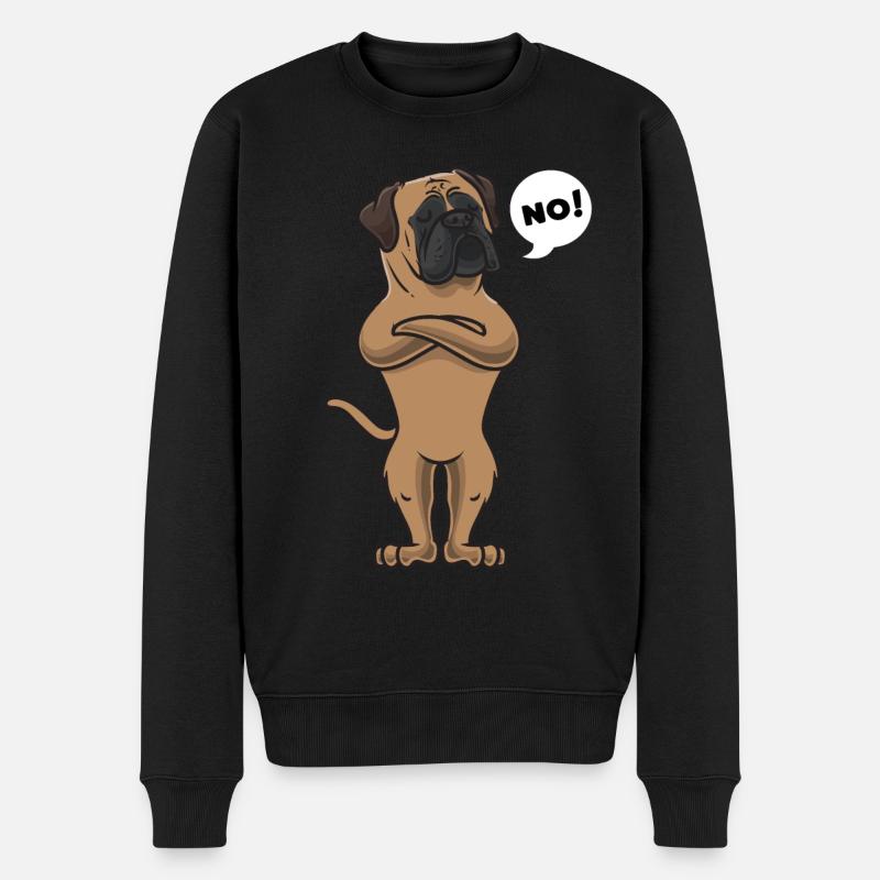 Chien Bullmastiff - Pull Premium bio Homme - noir