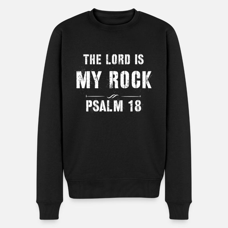 Jesus Jesus Jesus Christlich Christlich Christlich - Männer Premium Bio Pullover - Schwarz