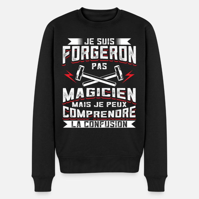 Forgeron Forger - Pull Premium bio Homme - noir