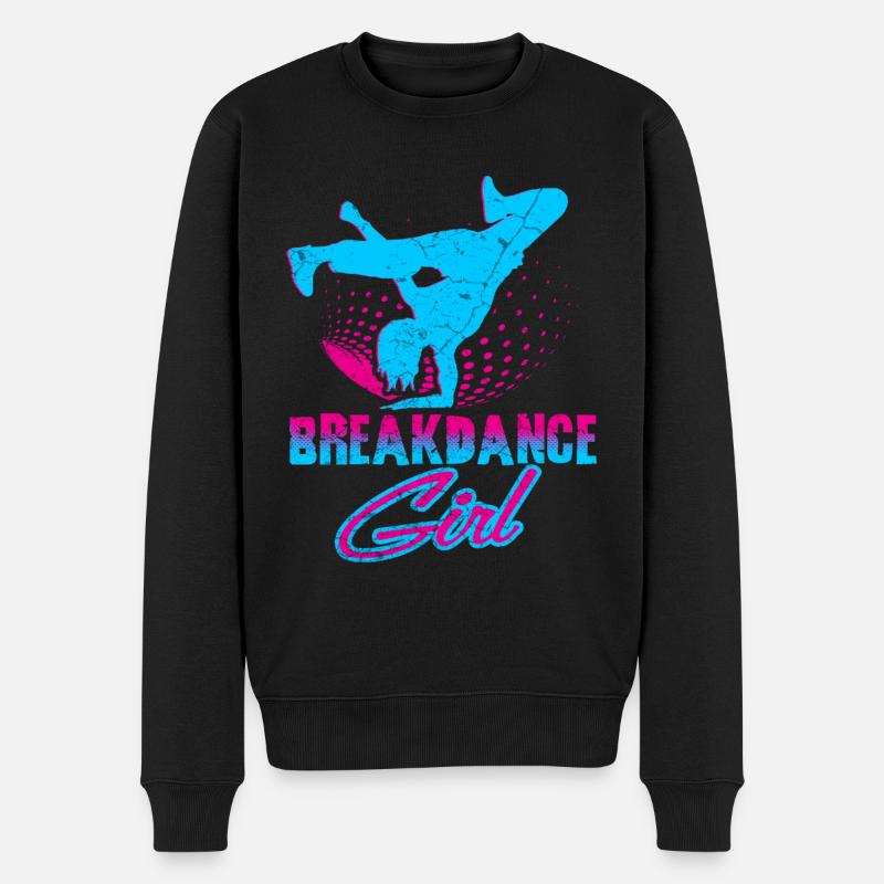 Break dance fille danseuse - Pull Premium bio Homme - noir